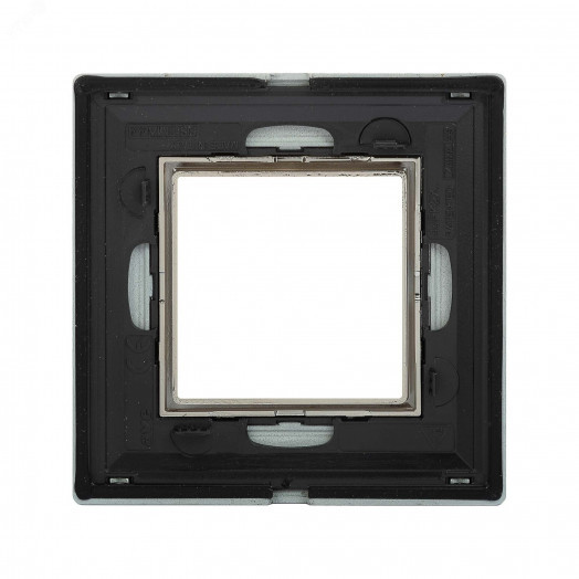 Рамка из металла, ''Avanti'', светло-серебристая, 2 модуля