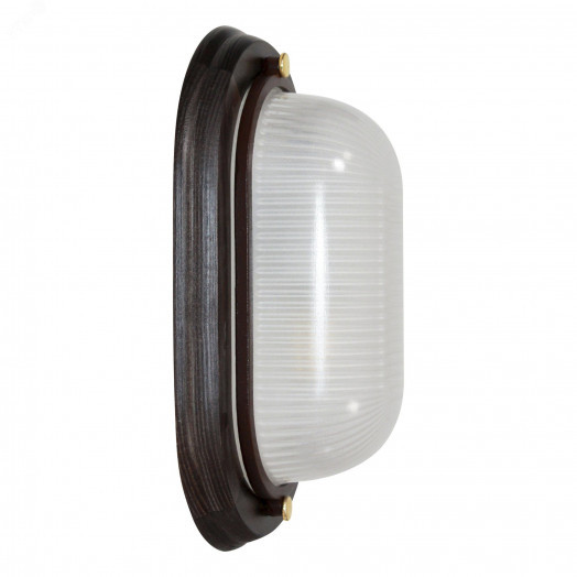 Светильник НПП-03-60-021 IP65 Самарканд 1401 Овал малый матовый /корпус дер. Венге индивидуальная упаковка