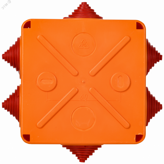 Коробка распаячная огнестойкая ПС 100х100х50мм 4P 4мм2 IP55 6 вводов