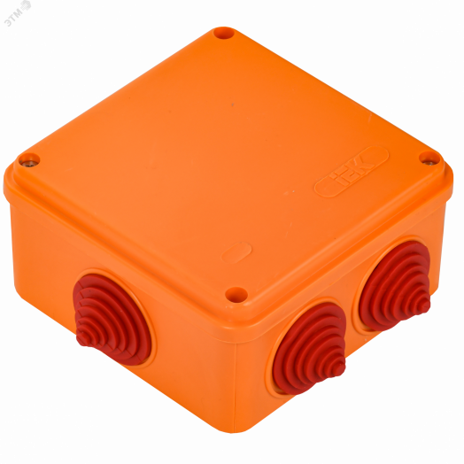 Коробка распаячная огнестойкая ПС 100х100х50мм 4P 4мм2 IP55 6 вводов