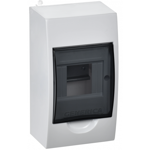 Бокс ЩРН-П-4 модуля навесн. пластик IP41 GENERICA