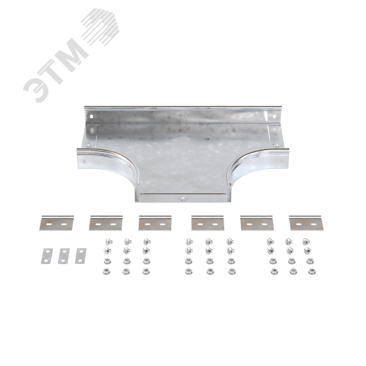 Ответвитель DPT Т-образный горизонтальный 600х50 в комплекте с крепежными элементами и соединительными пластинами