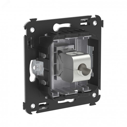 Avanti Компьютерная розетка RJ-45 без шторки в стену, кат.5e одинарная экранированная,  Закаленная сталь