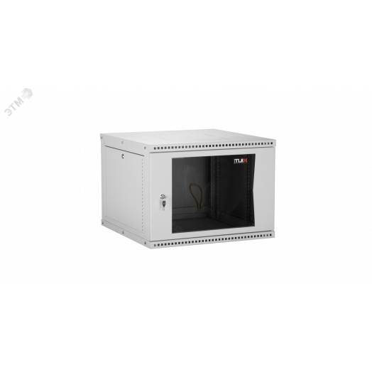 Шкаф наст. разбор 19д 15U стеклянная дверь Ш600хВ703хГ600мм серый