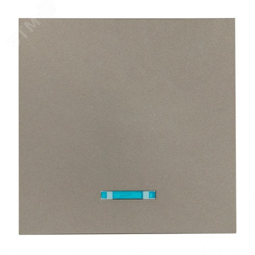 Валенсия лицевая панель выключателя 1-кл. с индикатором 10А кашемир