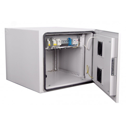 Шкаф 19'' всепогодный для оборудования, 12U х 1000 мм, с аксессуарами ''под ключ