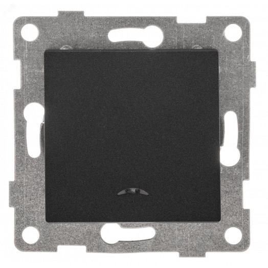 GUSI Ugra механизм выключателя 1кл. (инд), скрытая  установка,  10А, 250В. Цвет: графит.