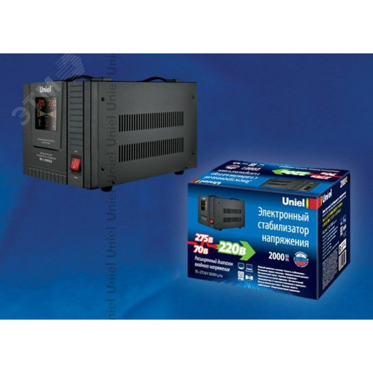 Стабилизатор напряжения RS-1/2000LS «» релейный однофазный напольный, 70-275 В, 2000ВА