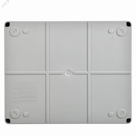 Коробка КМ41342 распаячная для открытой проводки 240х195х90мм IP55 (RAL7035 монтажная плата кабельные вводы 5 шт)