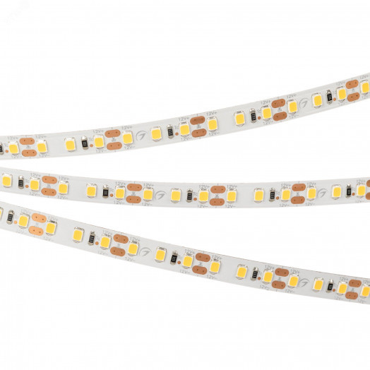 Лента RT-A120-8мм 12V Warm3500 (9.6 W/m, IP20, 2835, 5м) (Открытый)
