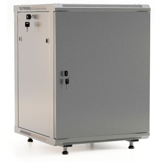 Шкаф настенный 19-дюймовый 18U 920x600х450мм металлическая передняя дверь