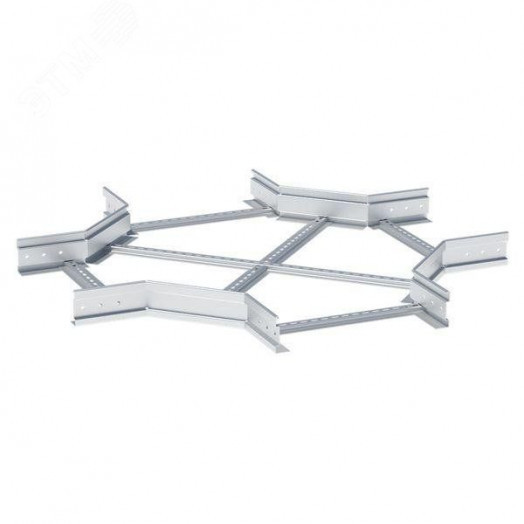 Ответвитель крестовой лестничный усиленный 100х400 мм (2 мм)