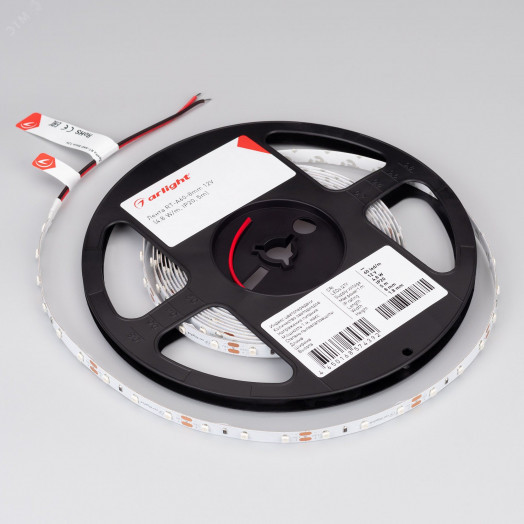 Лента RT-A60-8мм 12V UV400 (4.8 W/m, IP20, 2835, 5м) (Открытый)