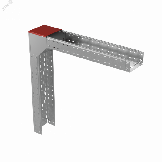 Крышка на угол внеш. верт. 80х300 мм с разворотом трассы на 180 гр. ПЛЮС