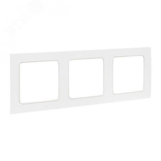 Стокгольм Рамка 3-местная белая