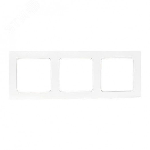 Стокгольм Рамка 3-местная белая