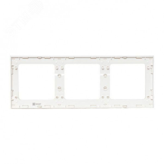 Стокгольм Рамка 3-местная белая