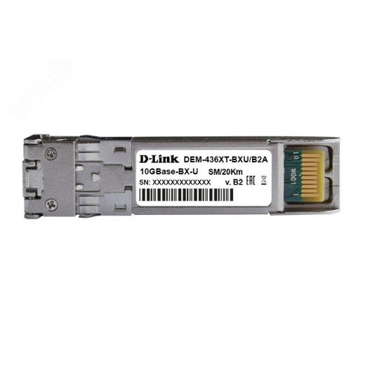 Модуль SFP 1хLC, 10 Гб/с, WDM Tx:1270/Rx:1310, до 20/40 км