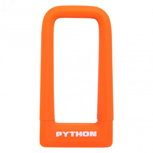 Замок навесной АВАНГАРД PYTHON 626 ORANGE силикон с креплением на раму всепогодный