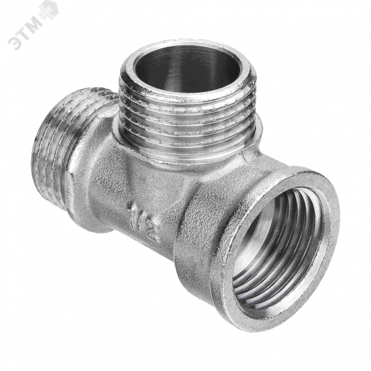 Тройник ВНН 1/2'х1/2'х1/2' переходной, никелированный