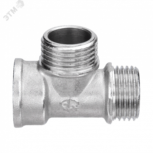 Тройник ВНН 1/2'х1/2'х1/2' переходной, никелированный