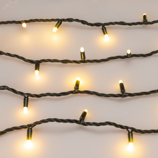 Гирлянда светодиодная декоративная ARD-STRING-PRO-1000-GREEN-100LED-MILK-PULSE Warm (230V, 7W) (ARDCL, IP65)