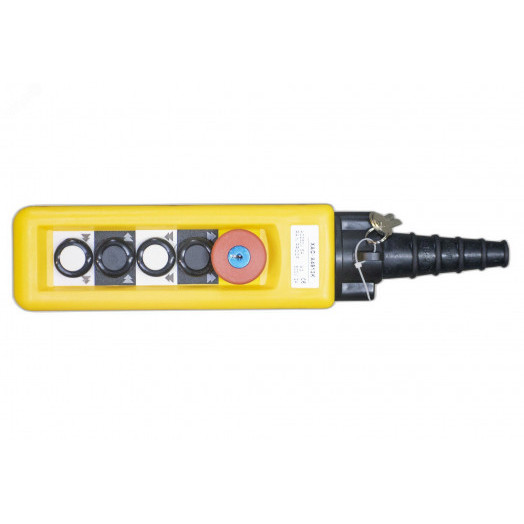 Пульт управления ХАС-А4813К [4 кнопки, 1 скорость, авар. стоп + ключ, IP-65]