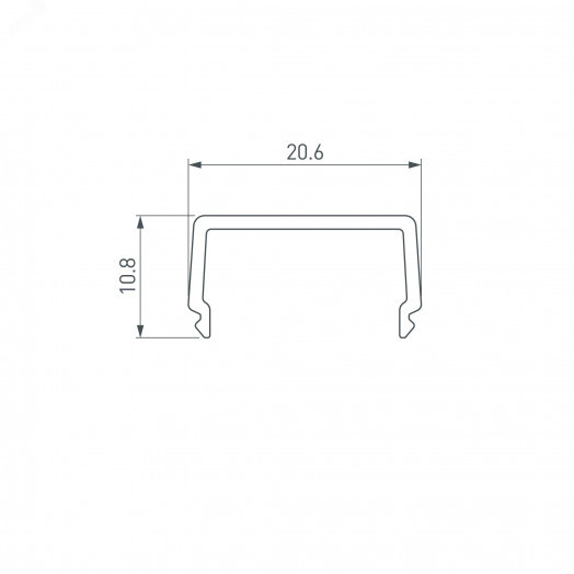 Экран ARH-WIDE-B-H20-2000 Square Opal-PM (ARL, Пластик)
