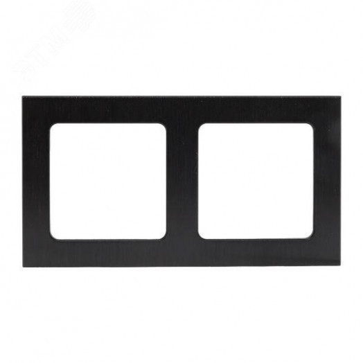 Стокгольм Рамка 2-местная металлическая черная