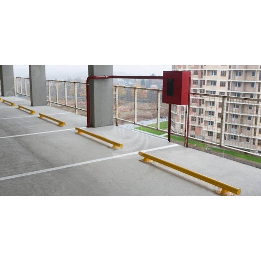 Колесоотбойник металлический КМ-2П-76.2000-3,0 (желтый)