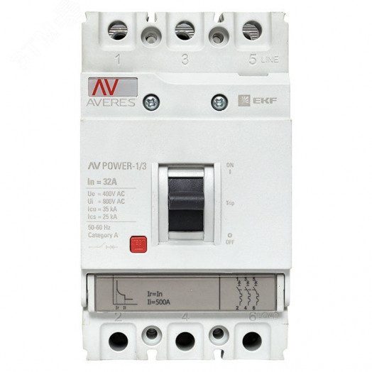 Выключатель автоматический AV POWER-1/3 32А 35кА TR