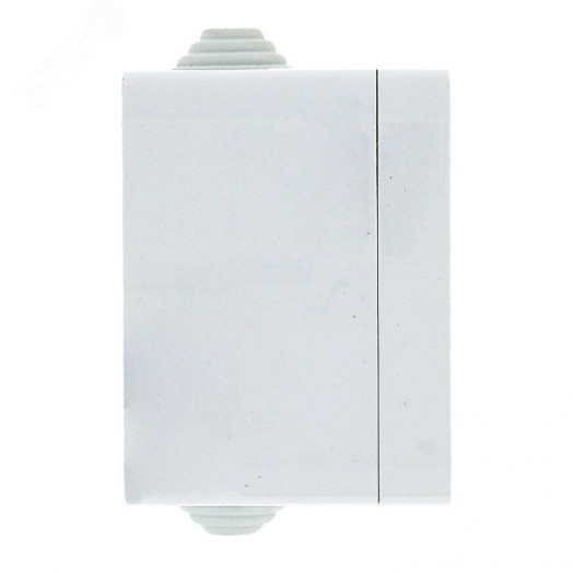 Прага Розетка 10А без заземления IP44 белая