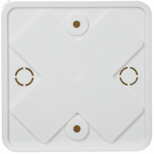 Коробка распаячная КМ для открытой проводки 75х75х28мм белая