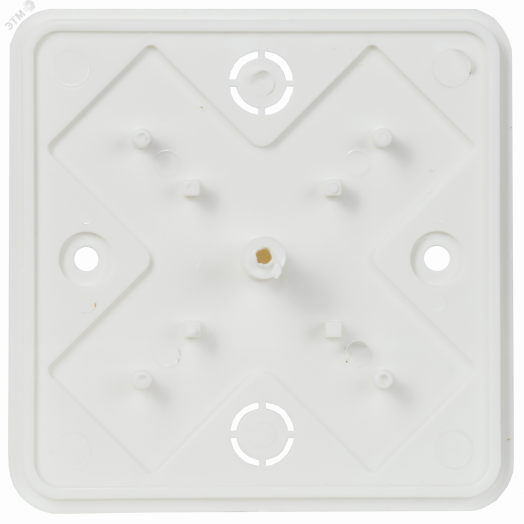 Коробка распаячная КМ для открытой проводки 75х75х28мм белая