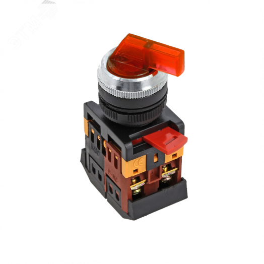 Переключатель ANLC-22 2P красный с подсветкой 24В DC NO+NC PROxima