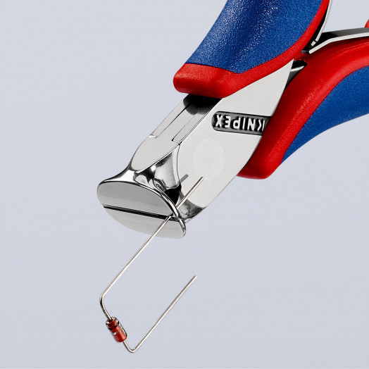 Кусачки торцевые для электроники режущие кромки с маленькой фаской с пружиной резка - мягкая проволока 2мм проволока средней твердости 1мм твердая проволока 06мм L=115мм зеркальная полировка двукомпонентные рукоятки