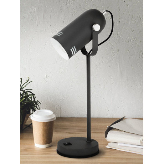 Светильник настольный N-117-Е27-40W-BK черный (12/48)