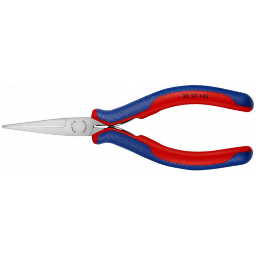 Длинногубцы захватные для электроники плоские губки L-145 мм 2-компонентные рукоятки