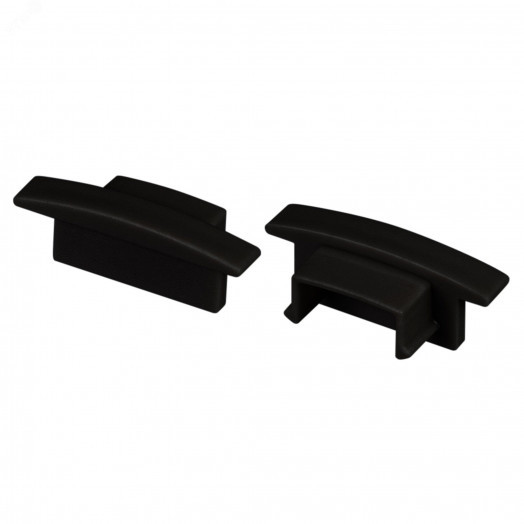 Заглушка LINE-2308-F BLACK глухая (пластик)