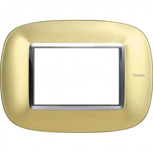 Ax. Рамка 3М Овал. Матовое золото