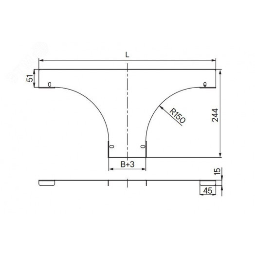 Крышка на ответвитель универсальный с основанием 80, 1,2 мм, горячий цинк, в комплекте с крепежными элементами необходимыми длямонтажа