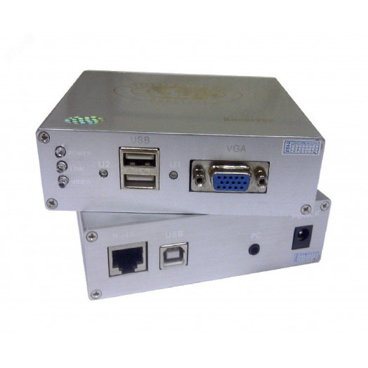 Комплект (передатчик+приёмник) VGA/клавиатура/мышь 1хRJ45, 2хUSB(A) до 100 м
