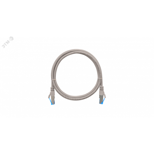 Патч-корд S/FTP 4 пары Cat 6 2хRJ45/8P8C T568B 7х0165мм LSZH серый 0.15м