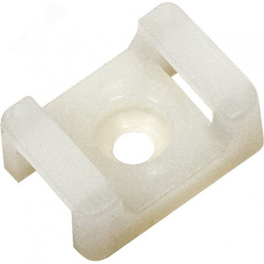 Площадка ПМ 22х16х5мм под винт белая (100шт)