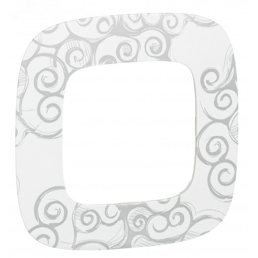 Valena ALLURE Рамка 1 пост Нарцисс хром универсальная