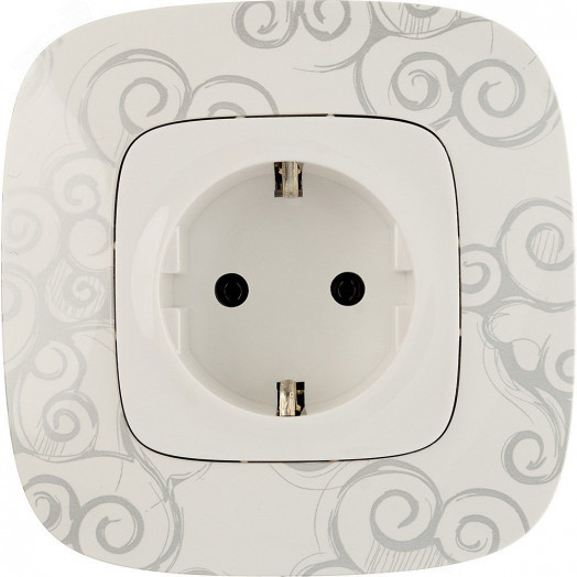 Valena ALLURE Рамка 1 пост Нарцисс хром универсальная