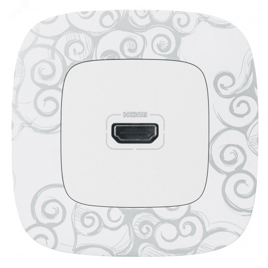 Valena ALLURE Рамка 1 пост Нарцисс хром универсальная