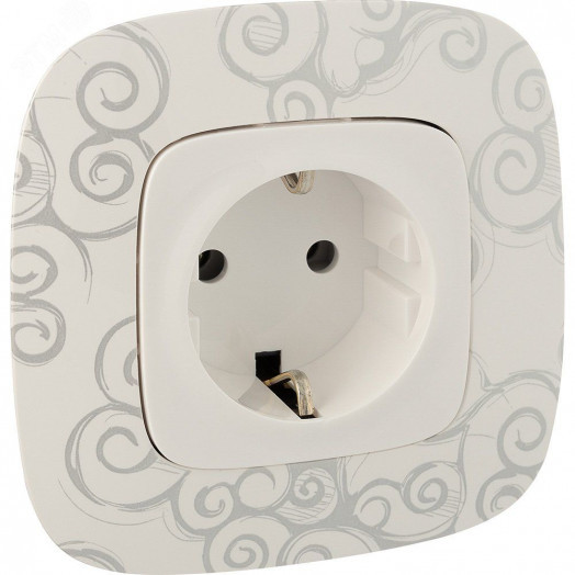 Valena ALLURE Рамка 1 пост Нарцисс хром универсальная