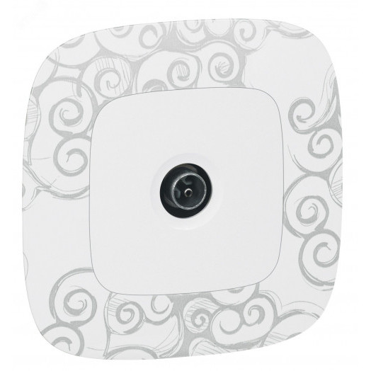 Valena ALLURE Рамка 1 пост Нарцисс хром универсальная