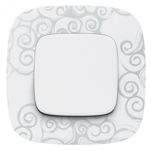 Valena ALLURE Рамка 1 пост Нарцисс хром универсальная